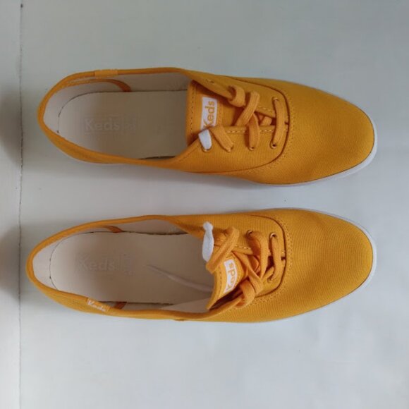 KEDS Women's Champion Core Solid Goldenrod Canvas Sneakers Size 9 - Picture 8 of 12